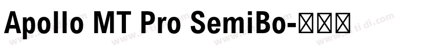 Apollo MT Pro SemiBo字体转换